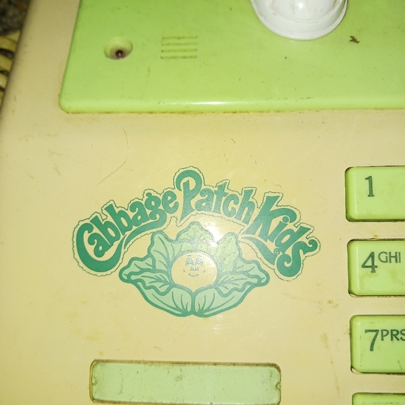 VINTAGE Cabbage Patch Phone w/ ORIGINAL Cords (A True GEM) - Picture 9 of 15